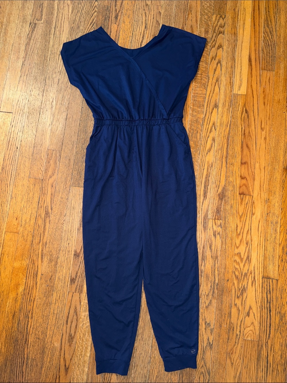 Cuddl Duds Deep Navy V-Neck Jumpsuit